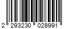Barcode 2293230028991