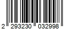 Barcode 2293230032998