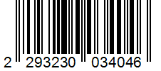 Barcode 2293230034046