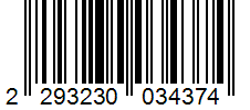 Barcode 2293230034374