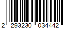 Barcode 2293230034442