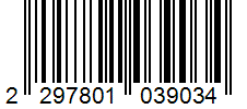 Barcode 2297801039034