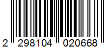Barcode 2298104020668
