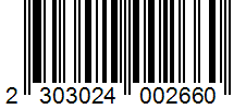Barcode 2303024002660
