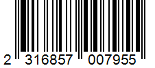 Barcode 2316857007955