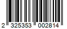 Barcode 2325353002814