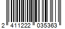 Barcode 2411222035363