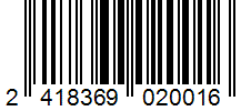 Barcode 2418369020016