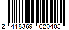 Barcode 2418369020405