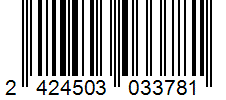Barcode 2424503033781