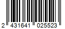 Barcode 2431641025523