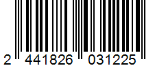 Barcode 2441826031225