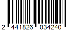 Barcode 2441826034240