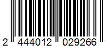 Barcode 2444012029266