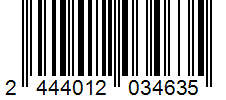 Barcode 2444012034635