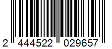 Barcode 2444522029657