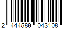 Barcode 2444589043108