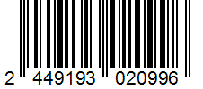 Barcode 2449193020996
