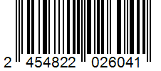 Barcode 2454822026041
