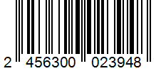 Barcode 2456300023948