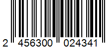 Barcode 2456300024341