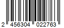 Barcode 2456304022763