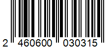 Barcode 2460600030315