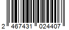Barcode 2467431024407