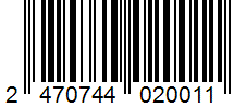 Barcode 2470744020011