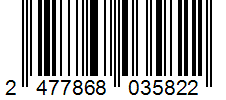Barcode 2477868035822
