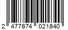Barcode 2477874021840