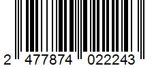Barcode 2477874022243