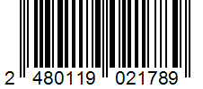 Barcode 2480119021789