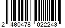 Barcode 2480478022243