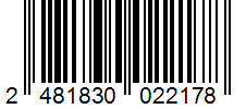 Barcode 2481830022178