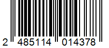Barcode 2485114014378