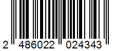 Barcode 2486022024343