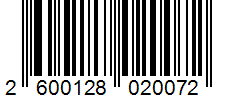 Barcode 2600128020072