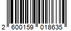 Barcode 2600159018635