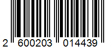 Barcode 2600203014439