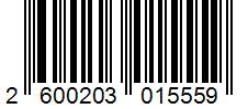 Barcode 2600203015559