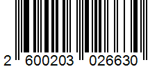 Barcode 2600203026630