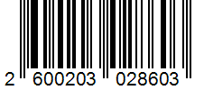 Barcode 2600203028603
