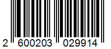 Barcode 2600203029914