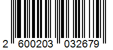 Barcode 2600203032679