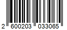 Barcode 2600203033065
