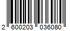 Barcode 2600203036080