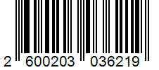 Barcode 2600203036219