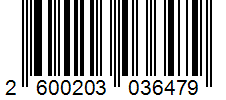 Barcode 2600203036479
