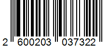 Barcode 2600203037322